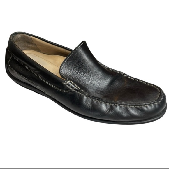 Ecco Moc Classic Black Leather Driving Loafers Men’s Size 9.5 / 43 Slip On main image 10